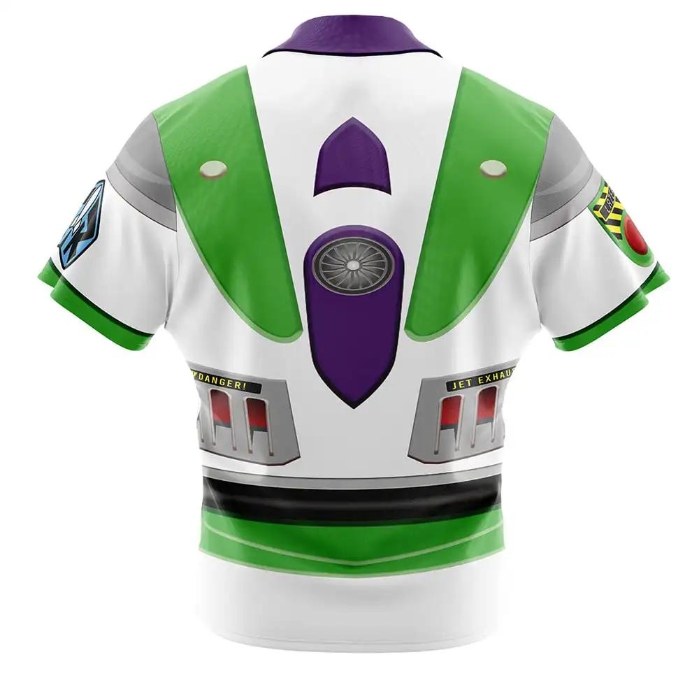 Chemise hawaïenne à boutons Woody Toy Story pour hommes, tendance de la mode, respirant, polyvalent,