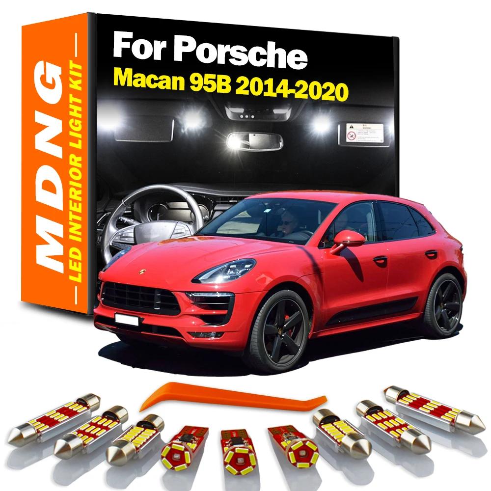 MDNG 14 pièces Canbus pour Porsche Macan 95B 2014 2015 2016 2017 2018 2019 2020 ampoules de véhicule