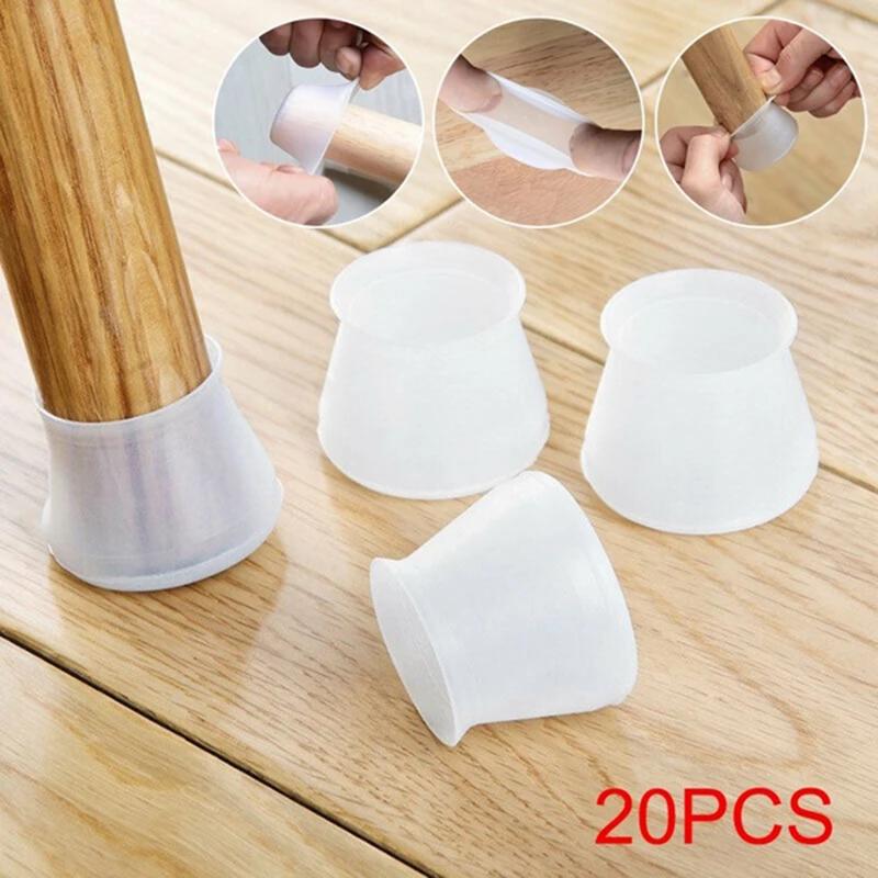 Juste de protection des pieds de meubles en PVC, coussretours de pieds de table, protecteur de sol p