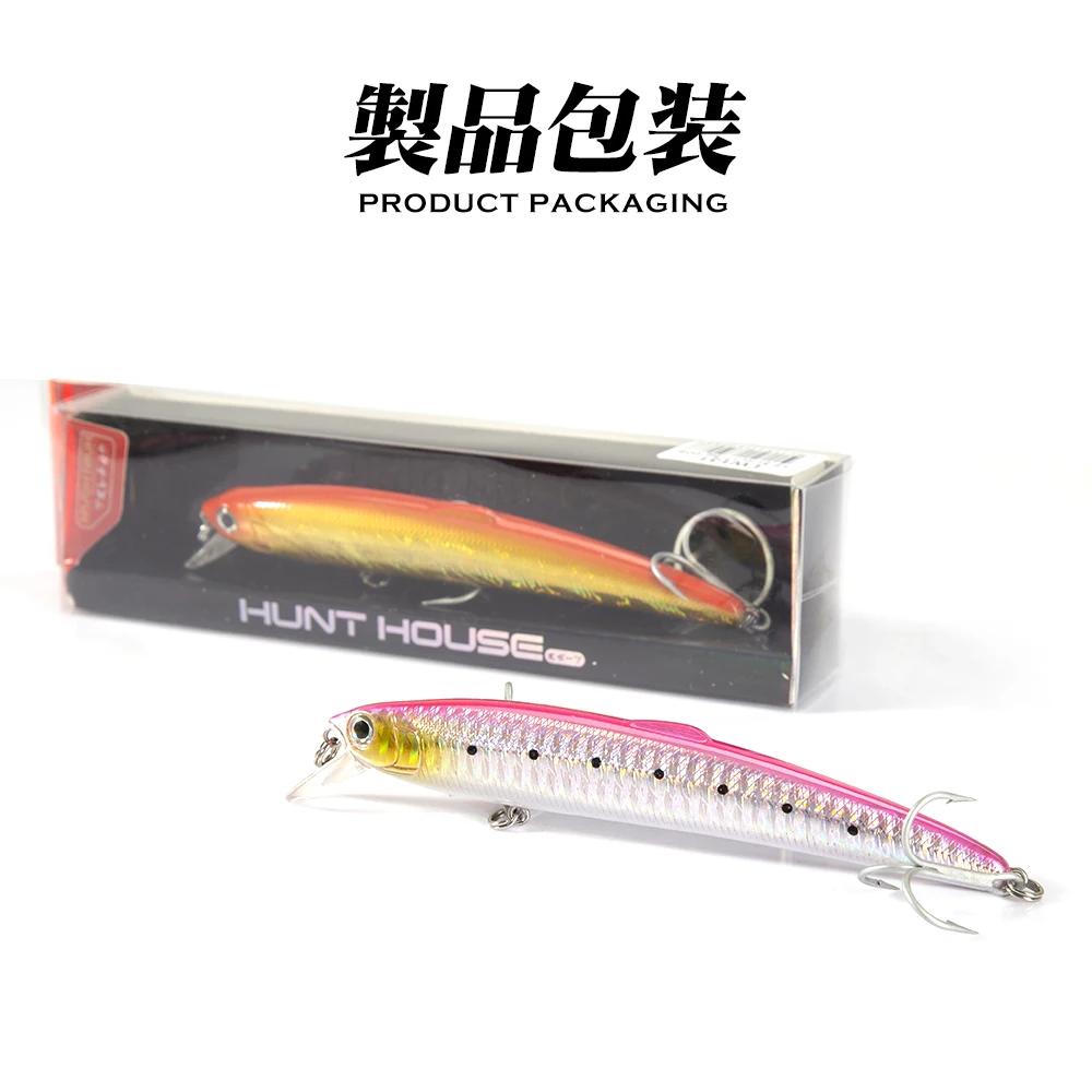 Hunthouse Saruna vairon 90 & 125 & 147mm leurre flottant Wobbler appât Jerkabit leurre pour la pêche