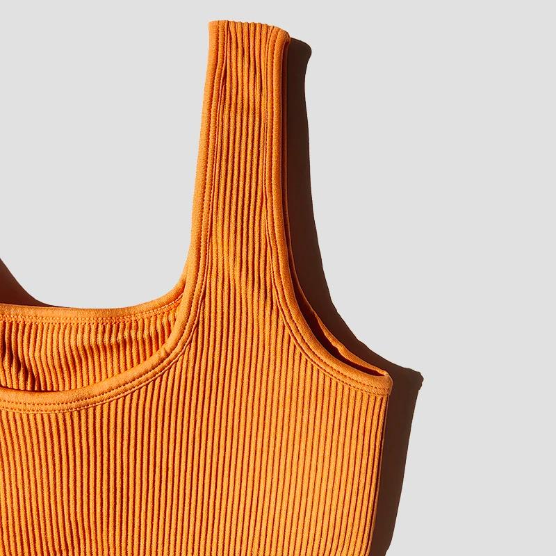 Soutien-gorge sport sans coutures pour femmes - Lingerie fitness yoga rembourrée push-up
