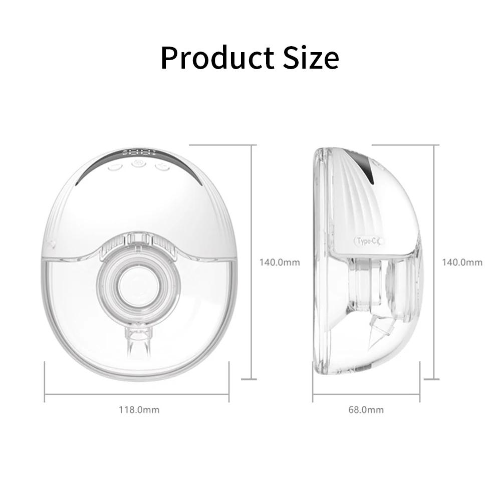Tire-lait Portable 210ML, grande capacité, mains libres, électrique, Portable, sans BPA, avec affich