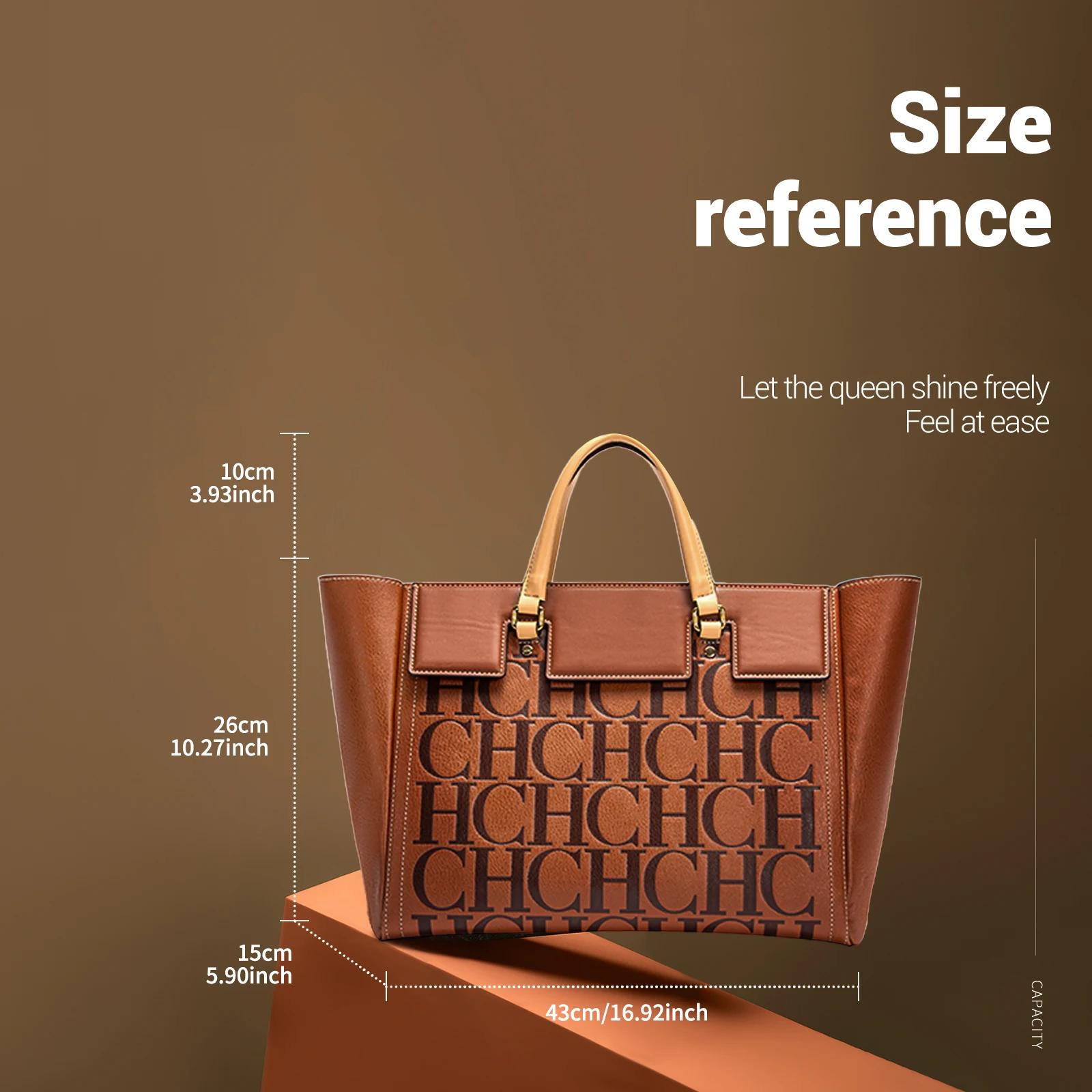 CHCH – sac à main pour femmes, nouvelle marque, portefeuille d'affaires de grande capacité en relief