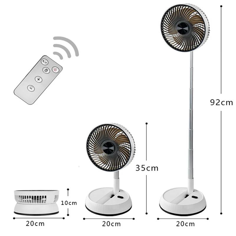 Ventilateur pliant Portable 6000mAh USB télécommande refroidisseur d'air silencieux Rechargeable san