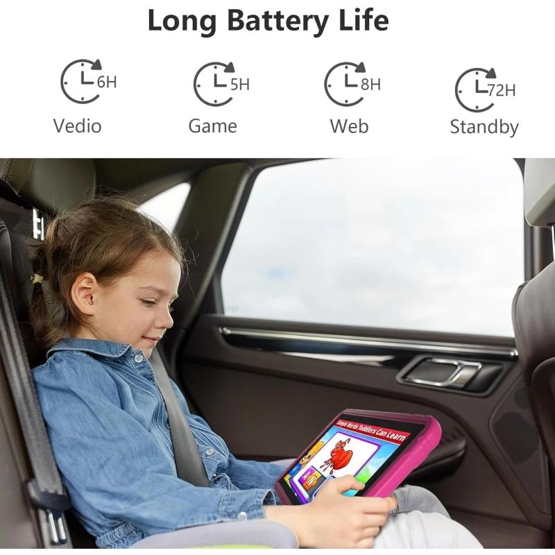 Offres spéciales 10.1 "Android 13 tablette pour enfants type-c cadeau coque en silicone 4GB RAM 64GB