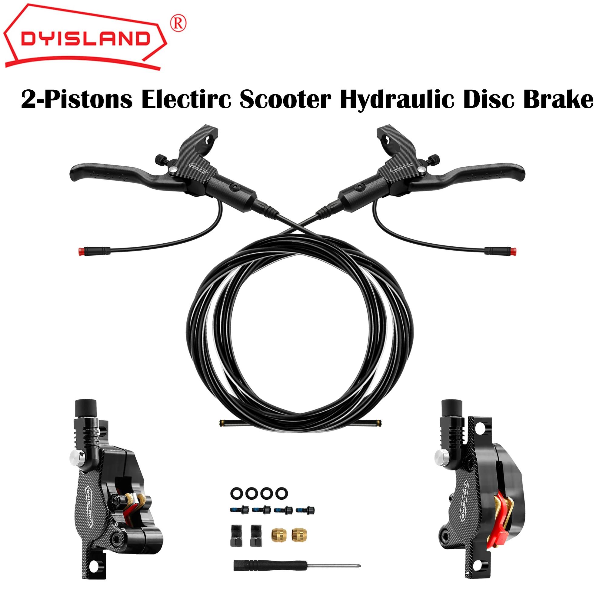 Frein à disque hydraulique DYISLAND LD210 2 broches - Compatible trottinettes électriques Kukirin KUGOO Dualtron Kaabo