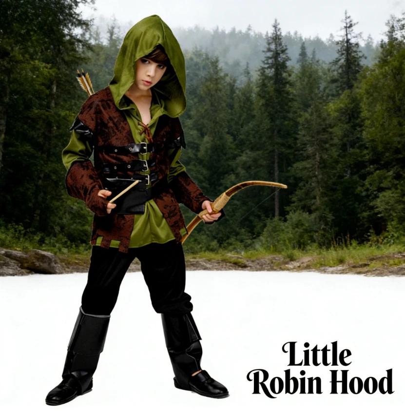 Costume de chasseur pour garçons, tenue de chasseur pour fête de carnaval, jeu de rôle, déguisement