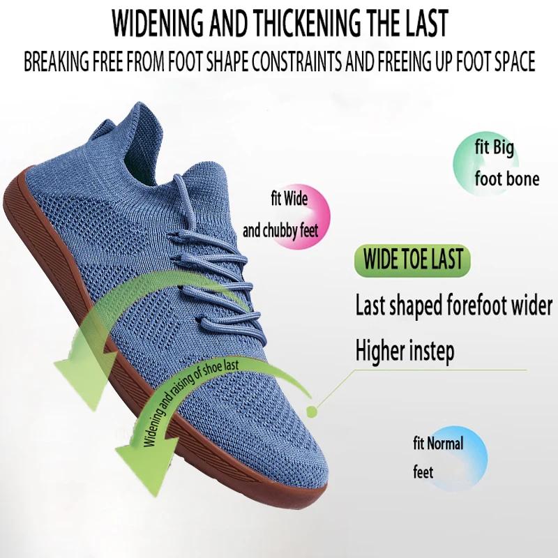 Chaussures pieds nus minimalistes unisexes, légères et respirantes, semelles zéro, chaussures de cou