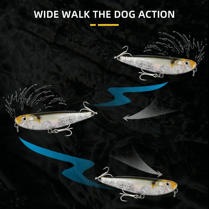 BLUX STRAY chien Topwater crayon 70MM 8.2g Surface marcheur leurre de pêche marcher le chien artific