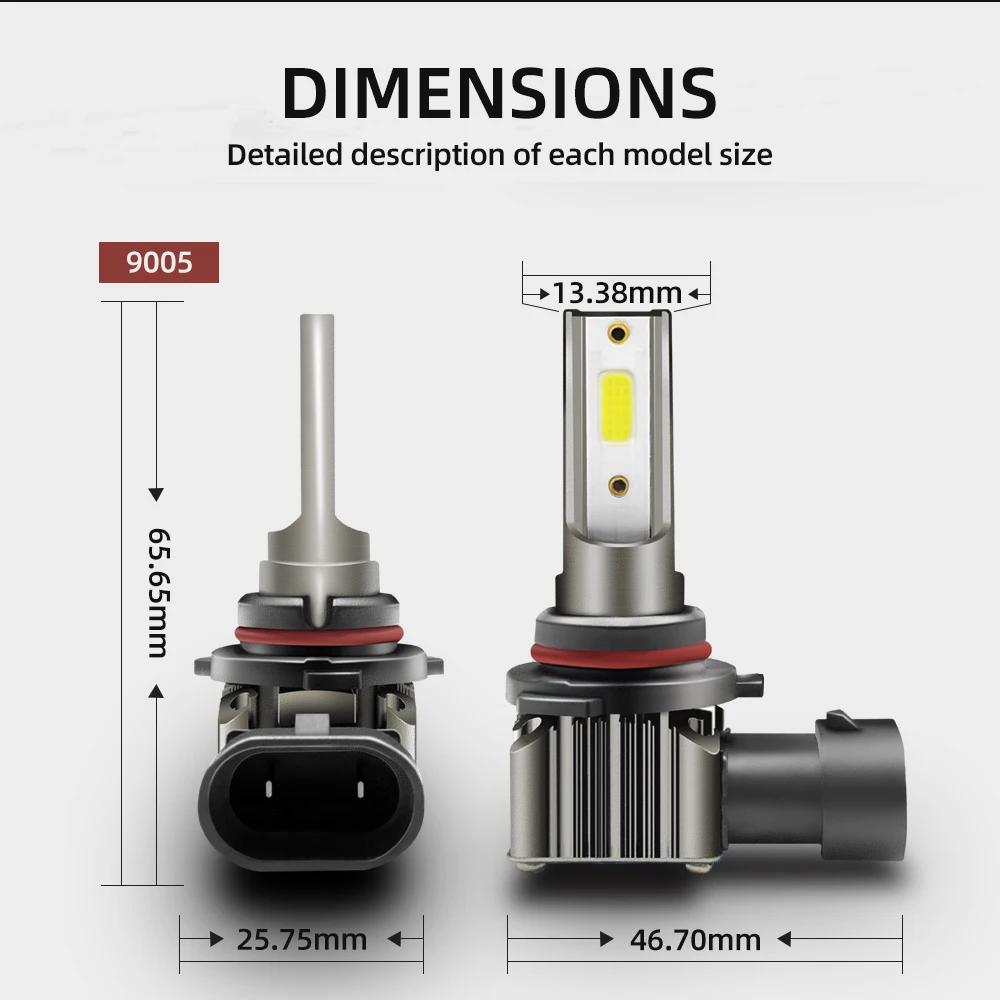 4x ampoules de phares LED 15000LM 6000K MINI lampes automobiles hautes et basses pour Toyota RAV 4 R