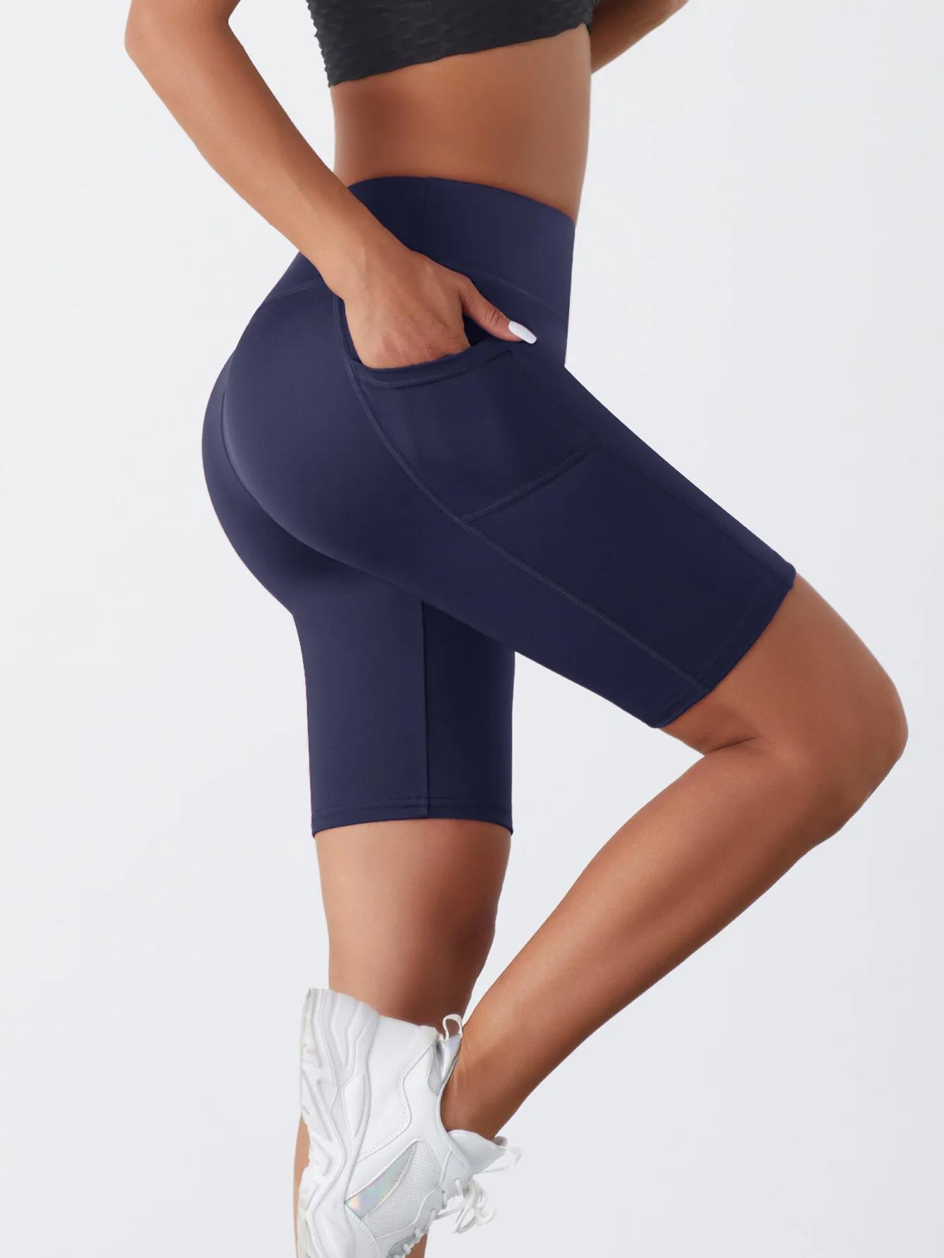 Short de Yoga de couleur unie pour femmes, Jogging, course à pied, cyclisme, Fitness, vêtements de s