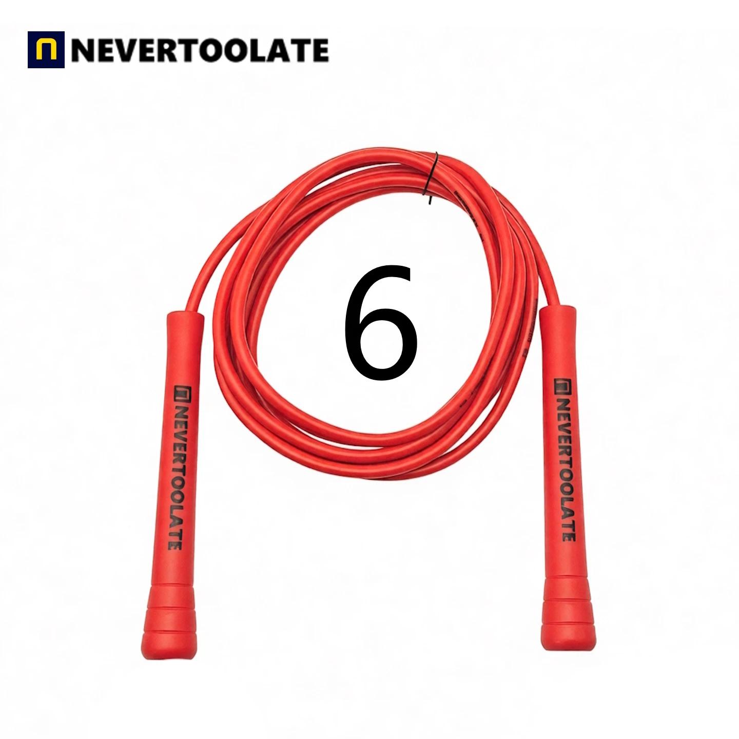 JR100-6 Corde à sauter en PVC de 6 mm de diamètre AVEC NOYAU FILETÉ, 3,2 mètres de long, poignée moy