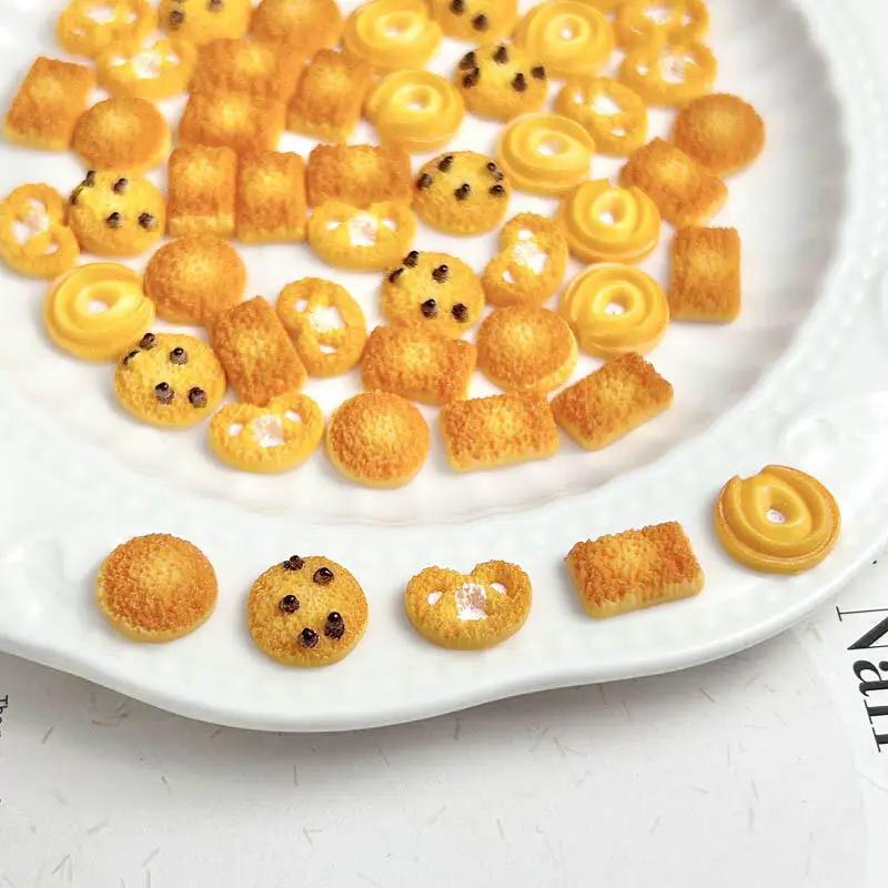 30 pièces de biscuits simulés 3D en résine, décorations créatives pour Nail Art, Biscuits aux harico