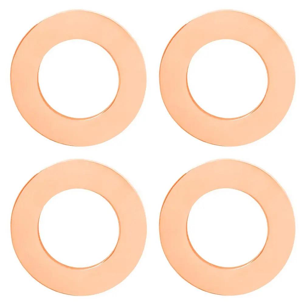 Étiquette vierge ronde polie miroir en acier inoxydable pour chien, bracelet, collier, bijoux, acces