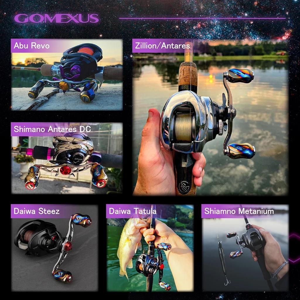 Bouton moulinet baitcasting titane 22mm Gomexus - Compatible Shimano Daiwa - Réglage T22 pêche