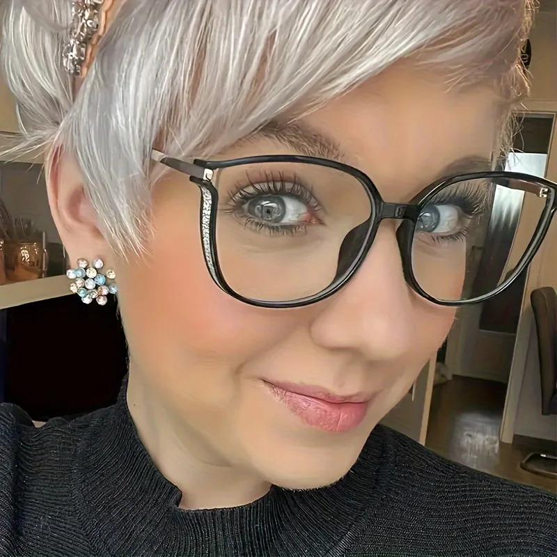 Lunettes de lecture pour femmes et hommes, verres de Prescription carrés, multifocales, Anti-lumière