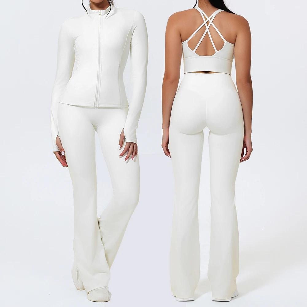 2 pièces costume de Yoga ensemble de sport vêtements de Yoga ensemble de gymnastique femmes survêtem