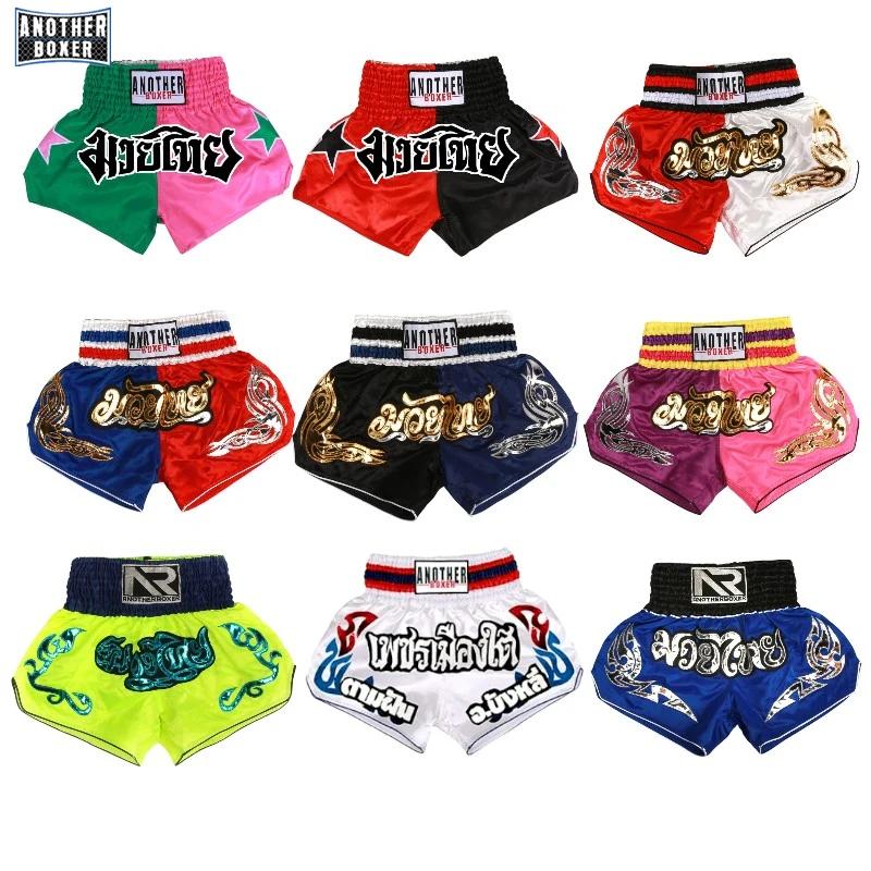 Short de boxe pour hommes Kickboxing court Muay Thai femmes enfant Arts martiaux formation équipe vê
