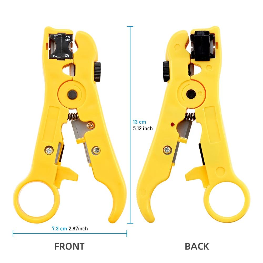 Couteau à dénuder électrique multifonctionnel, outils, pince à fil de câble Coaxial, coupe-fil pour