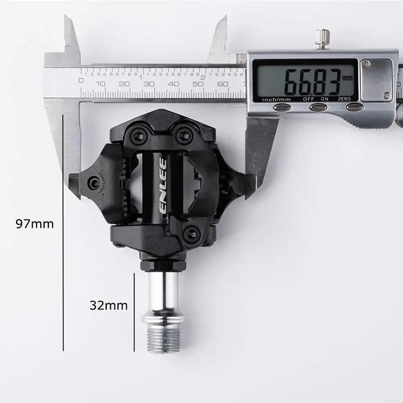 ENLEE pédale de verrouillage de vélo 1 avec taquet gratuit pour système SPD vtt route aluminium anti