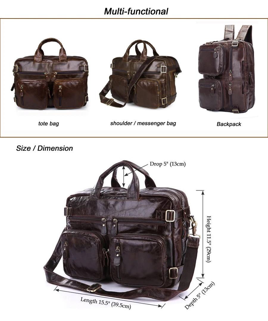 Sac messager en cuir véritable de haute qualité pour hommes, sac à bandoulière, mallette d'affaires,