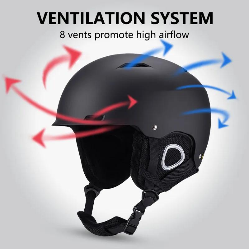 Horntour nouveau casque de Ski ABC + EPS haute qualité garder au chaud casque de Ski Anti-impact pou