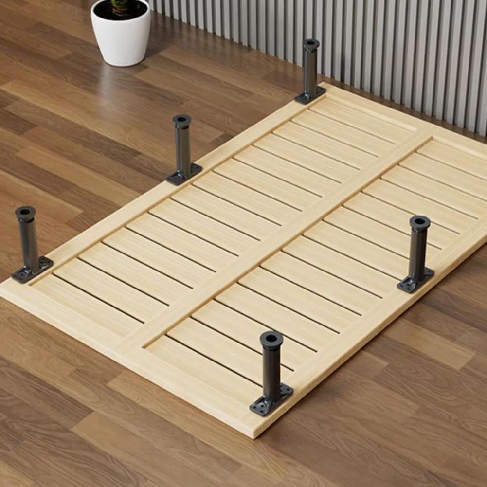 1 pièces Support de poutre de lit fixateur de pied télescopique réglable en plastique meubles jambe