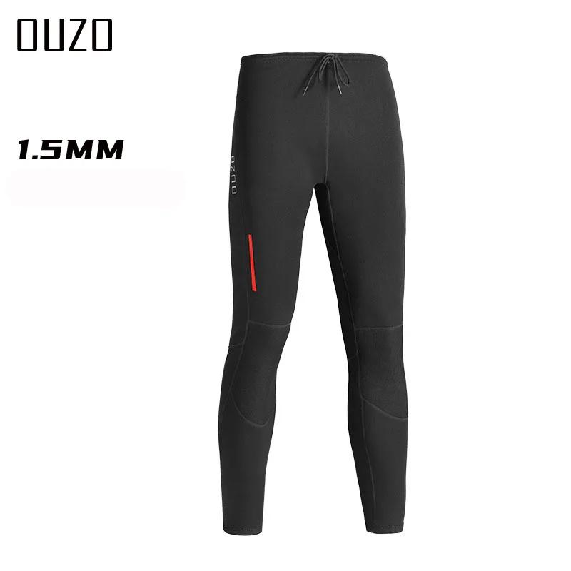 Pantalon plongée hommes 1.5mm néoprène surf pêche long sangle réglable garde au chaud plongée libre