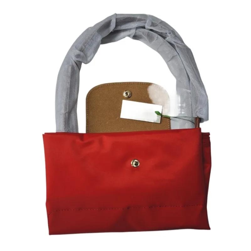 Sacs à main pliables en nylon Hobo classiques pour femme, sacs fourre-tout brodés, sacs à bandoulièr