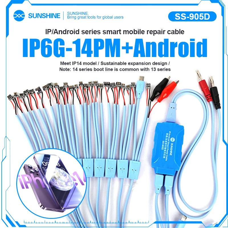 SS-905D V9.0 Service câble de test de courant d'alimentation cc pour Android iPhone 6G ~ 15/Plus/Pro