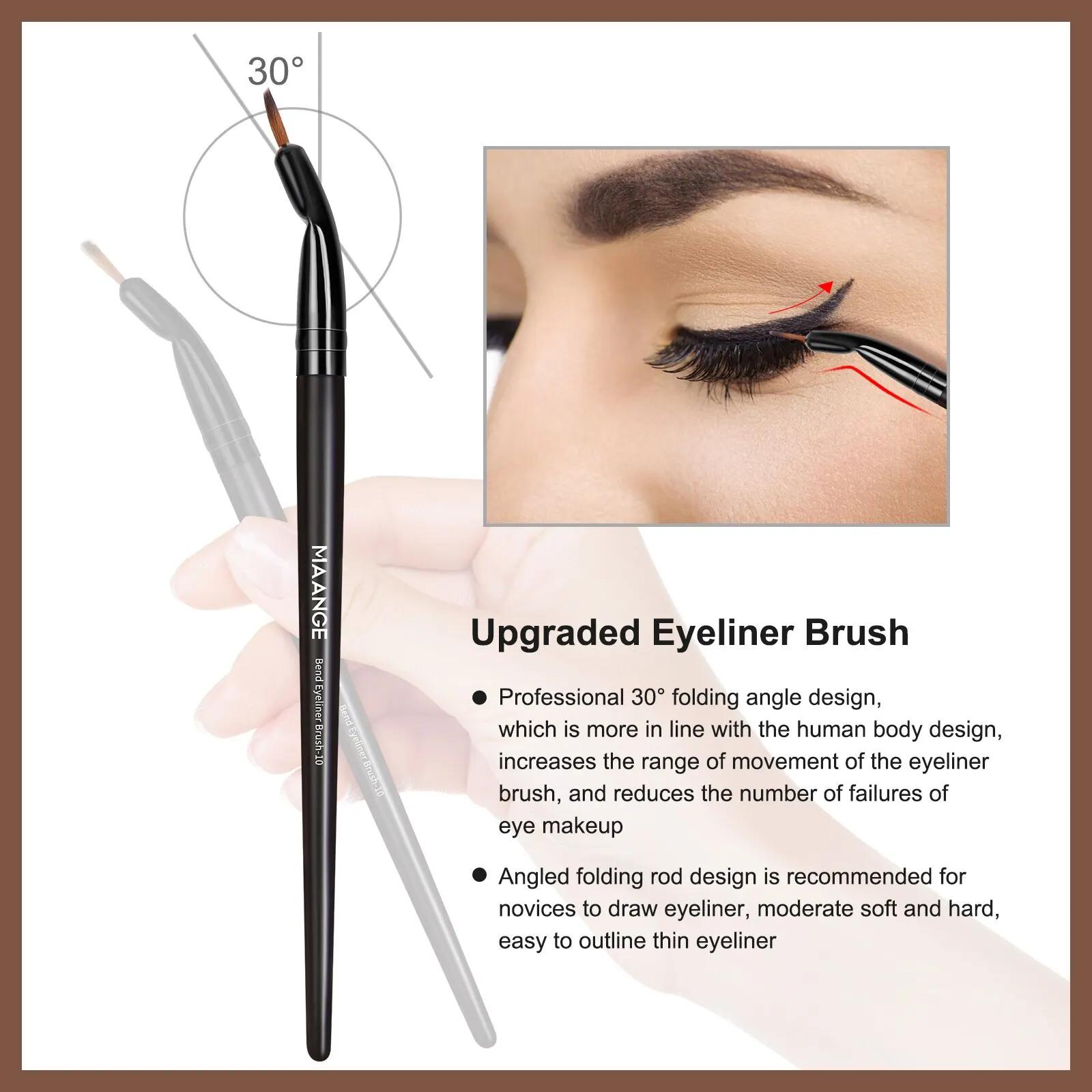 MAANGE 25 boîte-cadeau ensemble de pinceaux de maquillage des yeux du visage professionnel brosses p