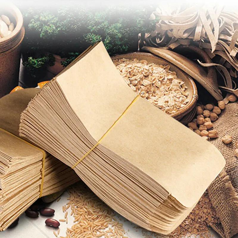 100 pcs/lot 6x10 cm sac en papier Kraft Mini enveloppe cadeau bonbons sacs Snack cuisson graine paqu