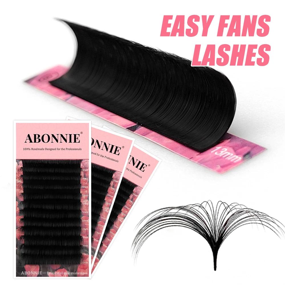 Extensions de cils Abonnie Cashmere Easy Fan Lashes, fans de cils méga volume toutes tailles, fourni