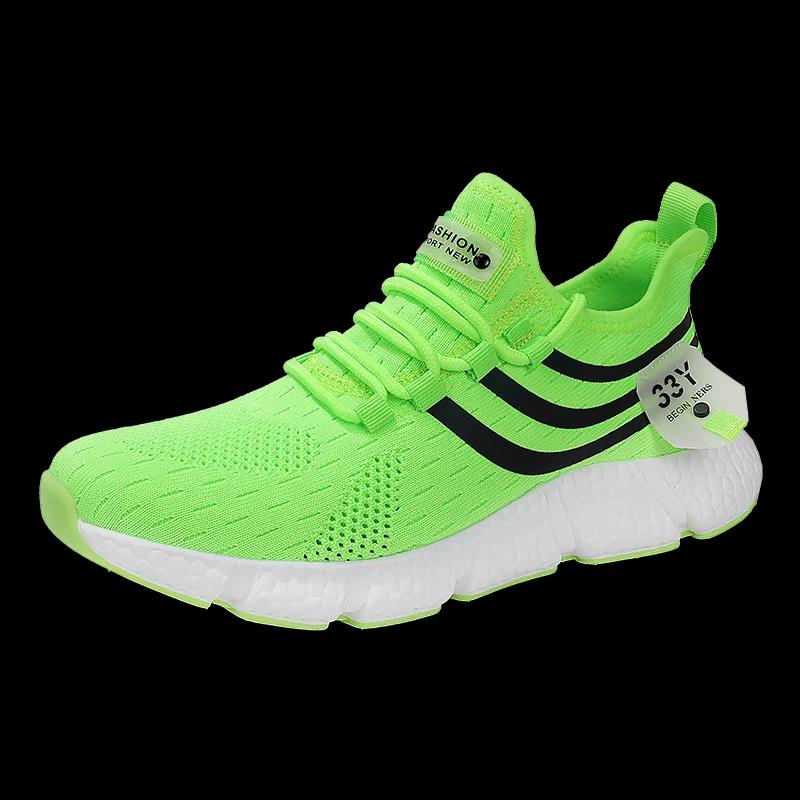 Chaussures de dehors Noires et Blanches pour Homme, Tennis Décontractées, en Maille Respirante, Anti