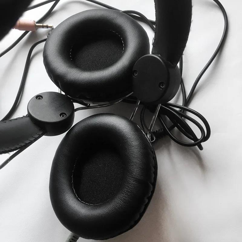 Coussinets d'oreille en mousse de cuir éponge pour casque, housses de coussin, 40mm, 50mm, 55mm, 60m