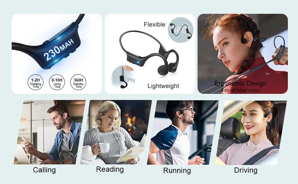 Pour shokz oreille ouverte course Conduction osseuse Bluetooth casque sans fil Sport basse douce Fit