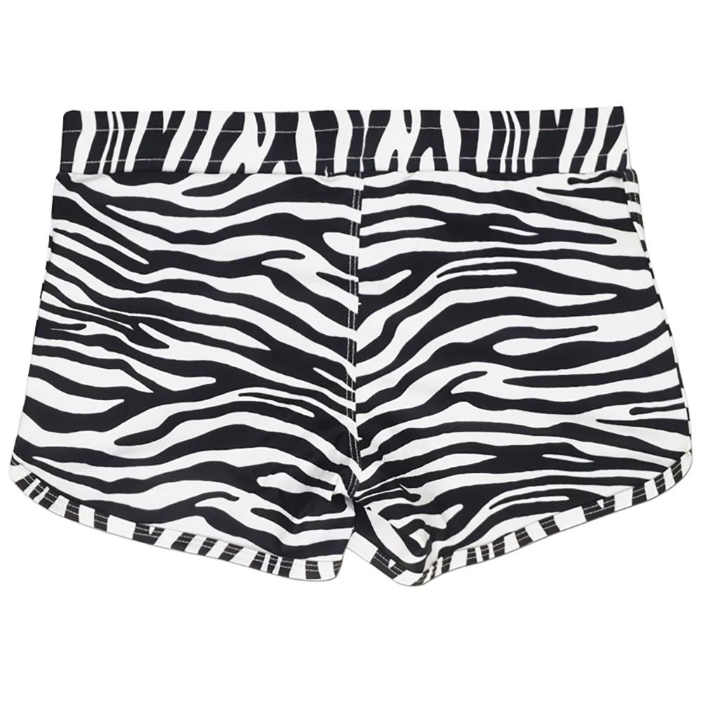 Maillot de bain imprimé zèbre pour hommes - Boxer sexy poches surf sports plage natation