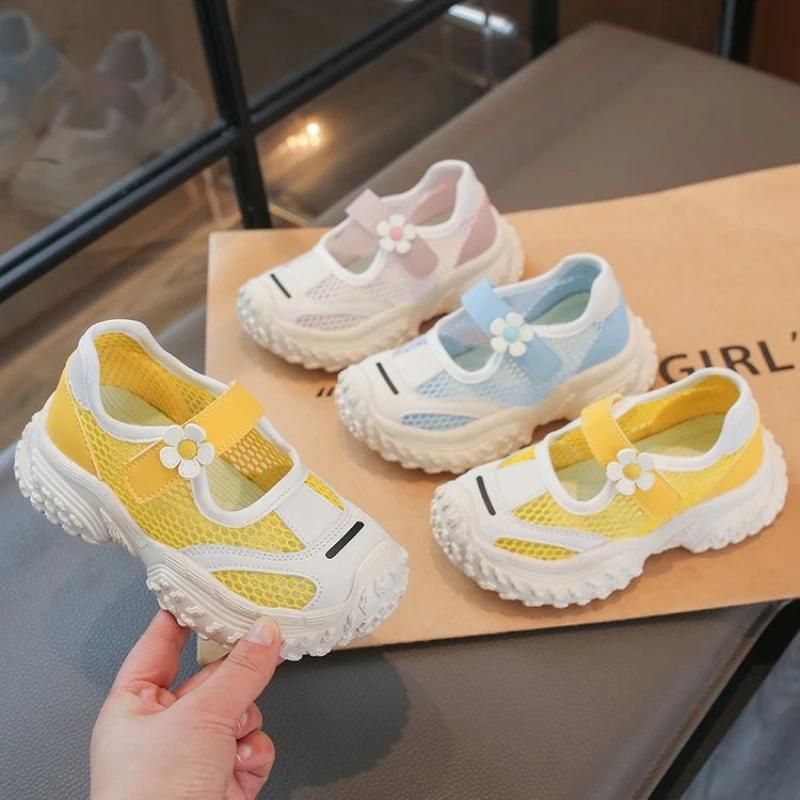Chaussures de sport d'été pour enfants, chaussures de course antidérapantes pour l'extérieur, basket