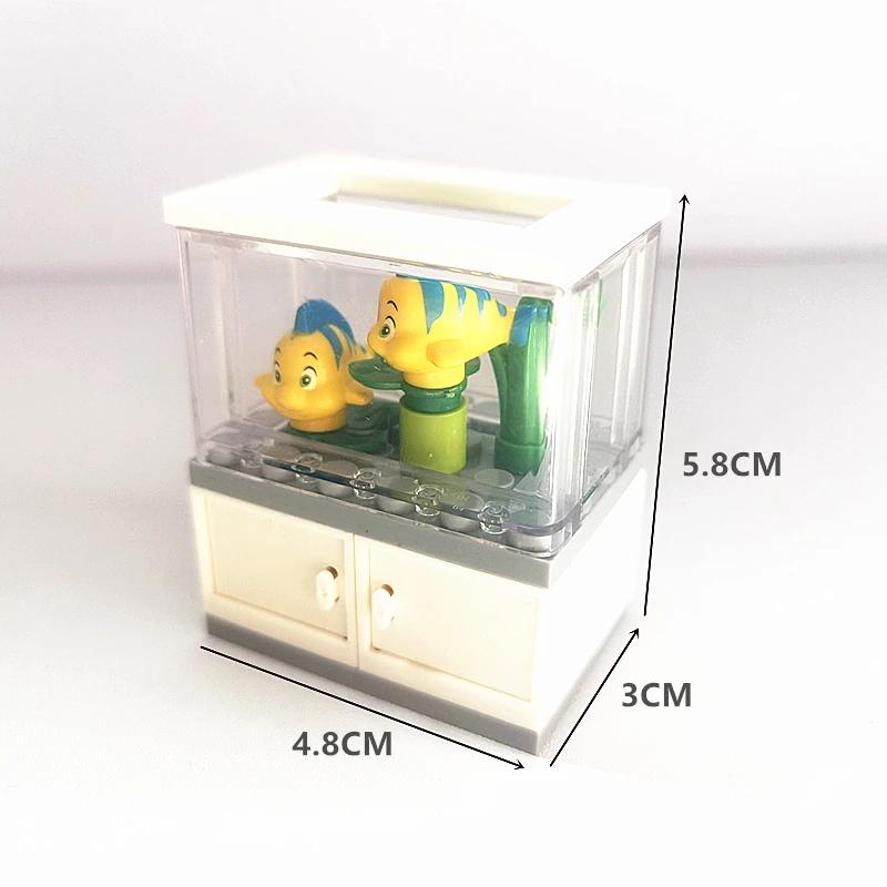 City Friends – blocs de construction d'aquarium MOC, jouets à assembler, poisson clown, tortue, léza