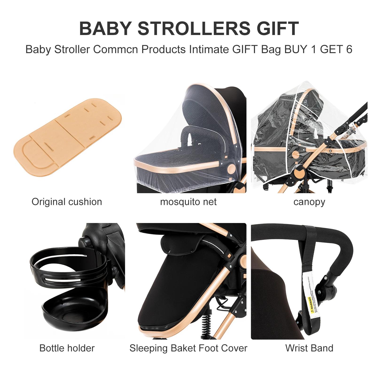 Poussette bébé poussette 3 en 1 système de voyage landau léger de naissance tout-Terrain bébé Buggy