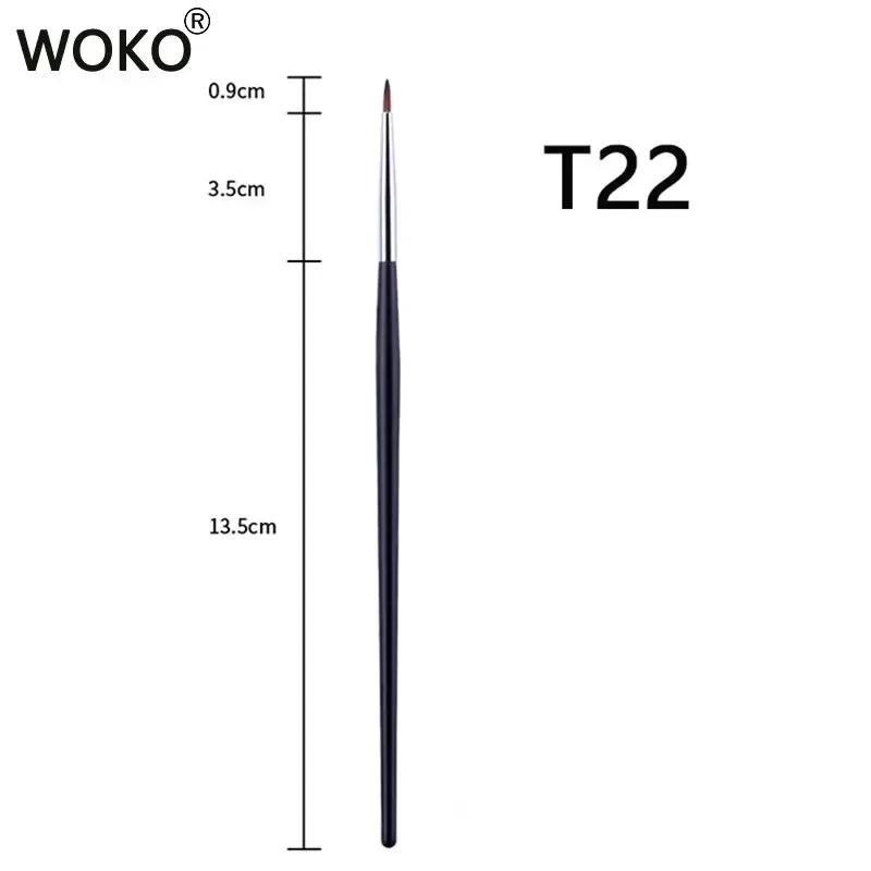 T22 pinceau de maquillage Eyeliner fin pinceau Eyeliner Gel liquide précision mince pinceau Eyeliner