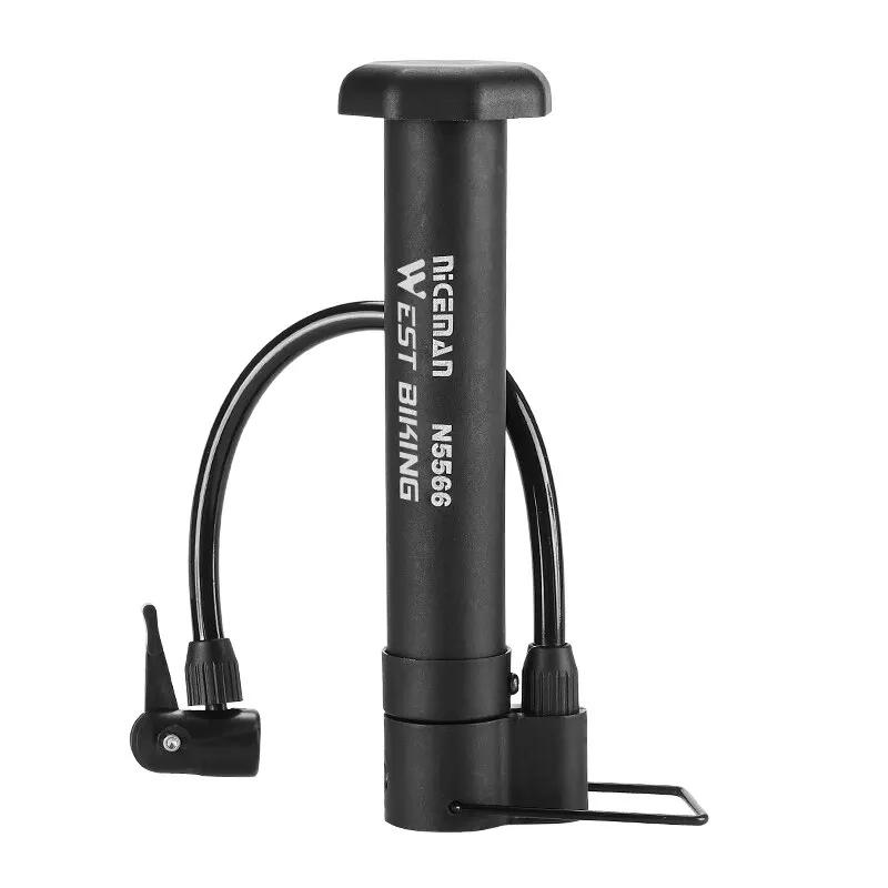 WEST BIKING-Pompe à air manuelle 80 PSI pour vélo et VTT, gonfleur de ballon, assujetSchrader, acces