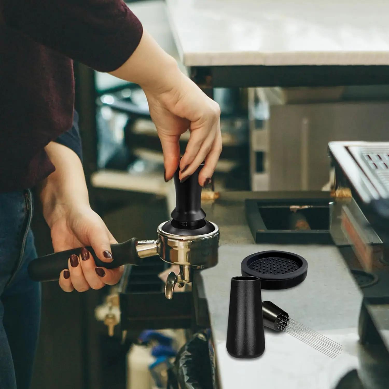 Kit d'accessoires pour expresso, 22 pièces, 51/58mm, Kit Barista avec outil WDT, pichet à mousse de