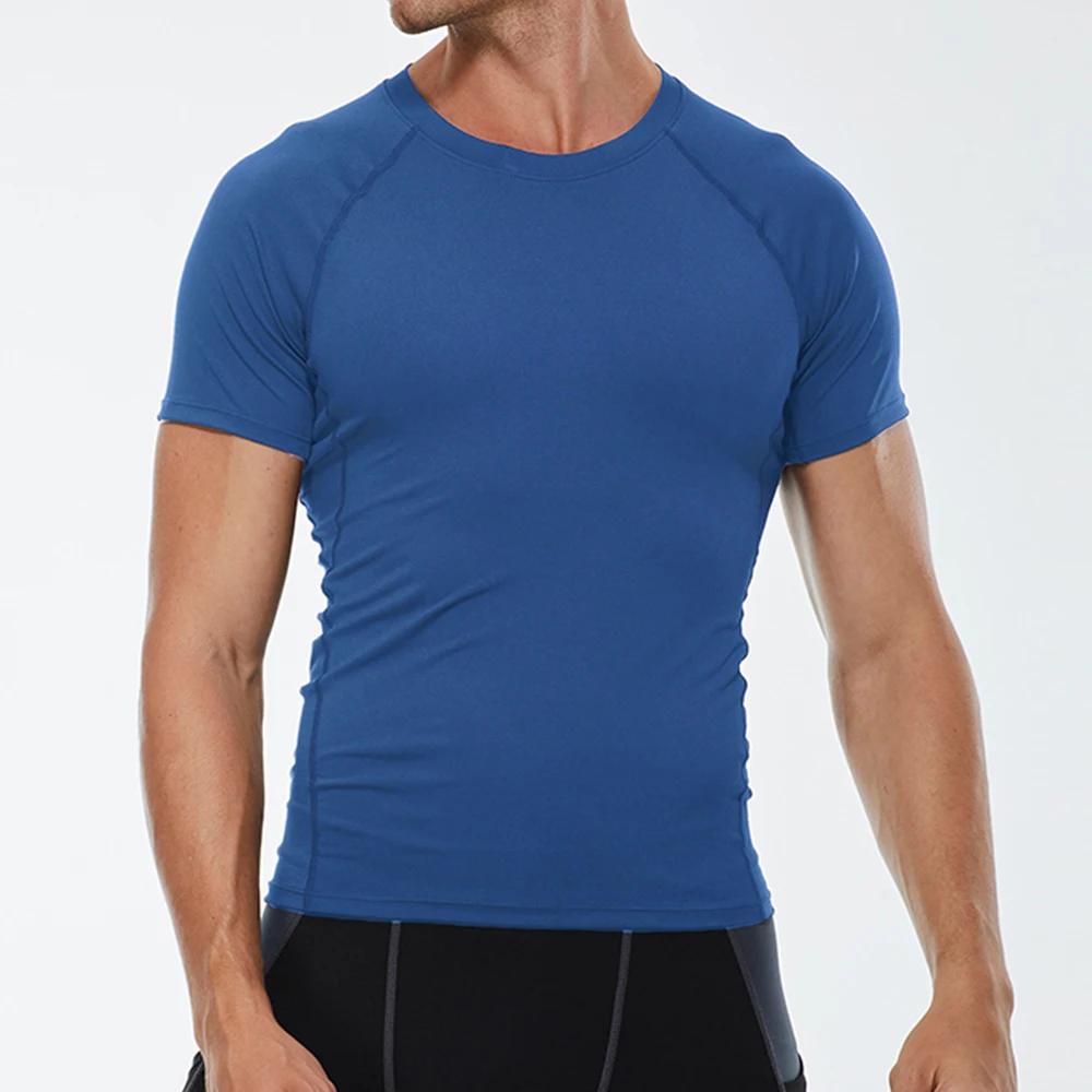 T-shirt compression homme séchage rapide - Haut technique pour gym, running et fitness extérieur