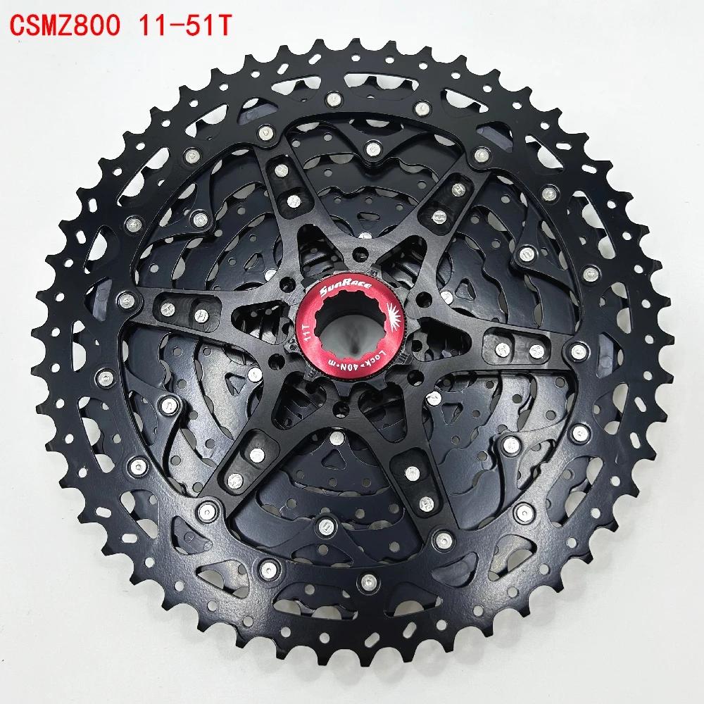 Sunrace 12 vitesses CSMZ600 CSMZ800 11-51T 50T vélo 12S 12V vtt cyclisme Cassette équitation pour vo