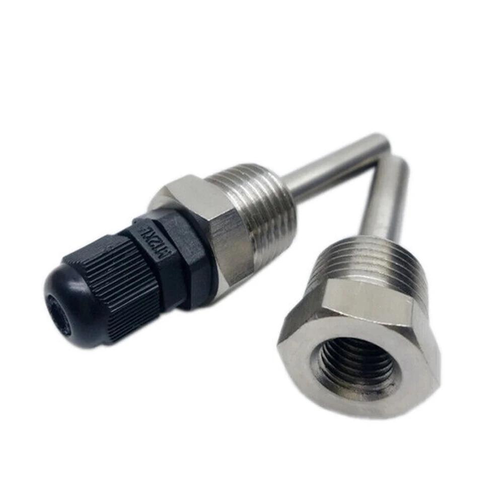Poche thermométrique 304 en acier inoxydable 304, filetage 1/2 G, OD6mm, manchon d'immersion pour ca