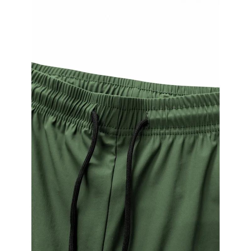 Pantalon de survêtement homme en soie glacée à séchage rapide pour l'été, idéal pour la course, le s