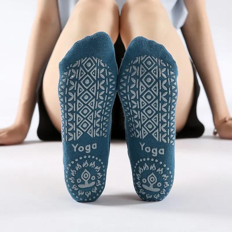 Chaussettes de Pilates coordonnantes en coton respirant pour femmes, bandage de yoga, fitness, danse