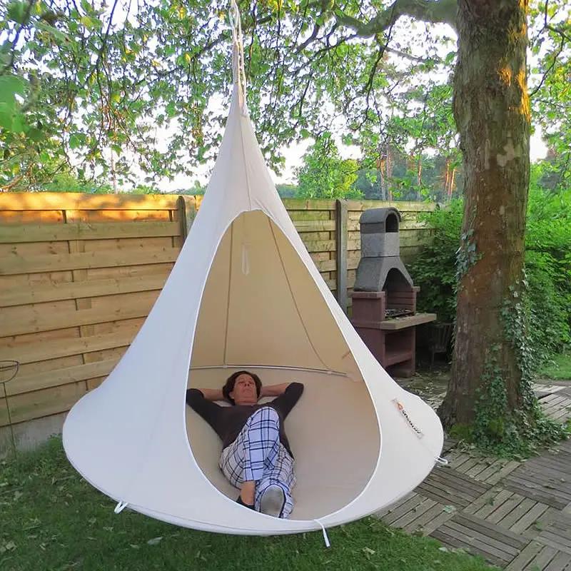 Hamac de camping en plein air, protection solaire, anti-investissement, pour deux personnes, balanço