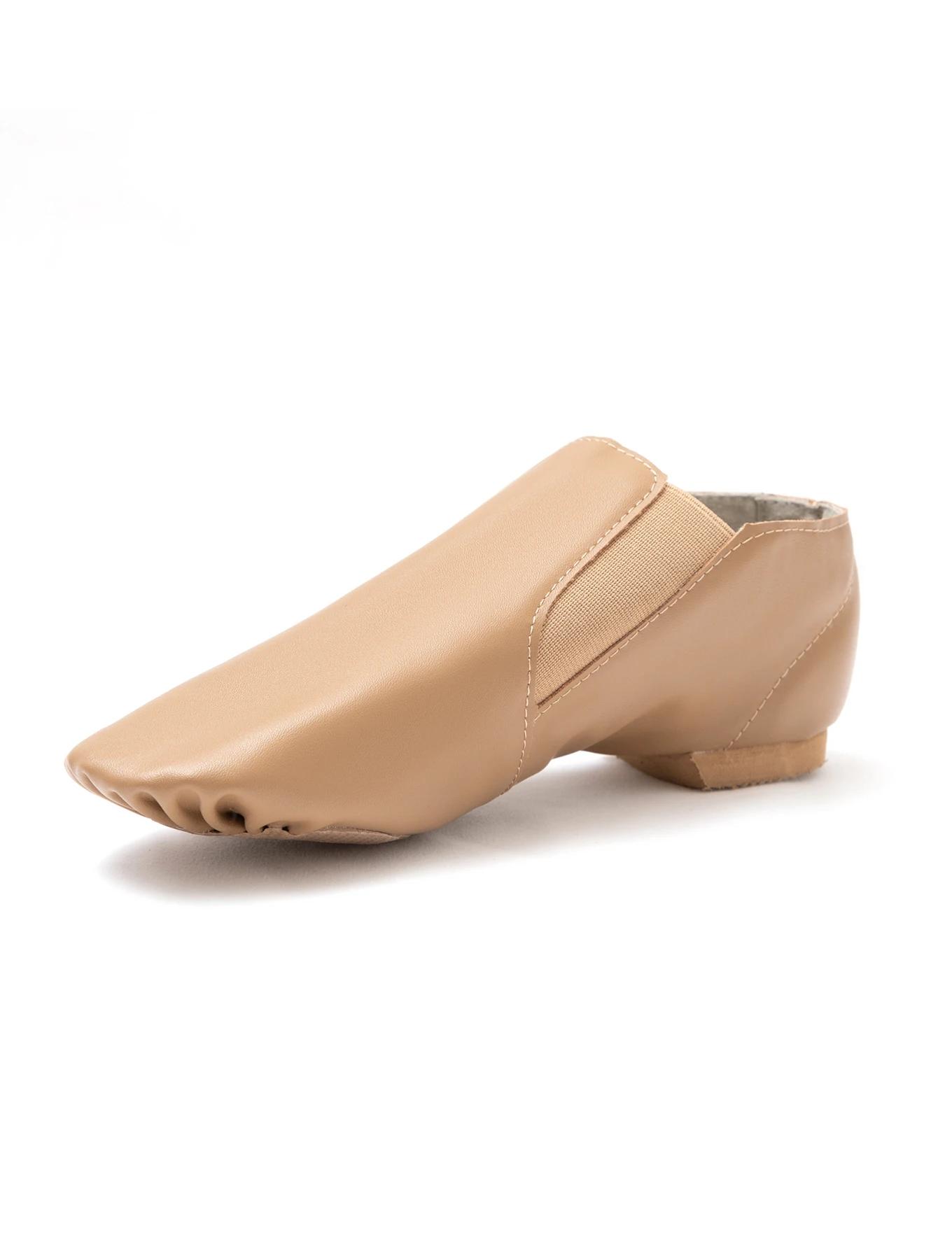 Chaussures de jazz en cuir PU Dynadans pour enfants adultes élasticité latérale danse